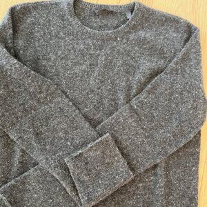 Women's ATM 100% Cashmere - crewneck sweater - Charcoal Grey Melange - Size L